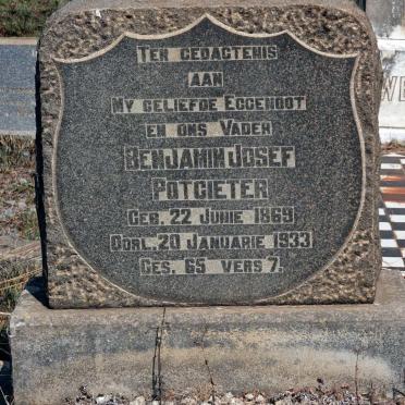 POTGIETER Benjamin Josef 1869-1933