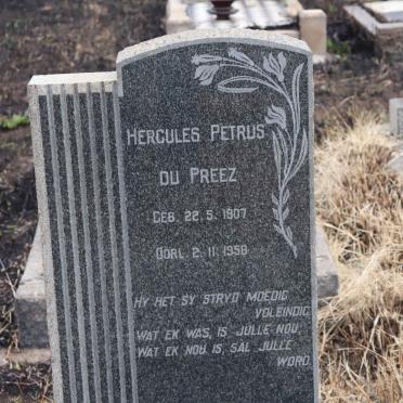 PREEZ Hercules Petrus, du 1907-1958