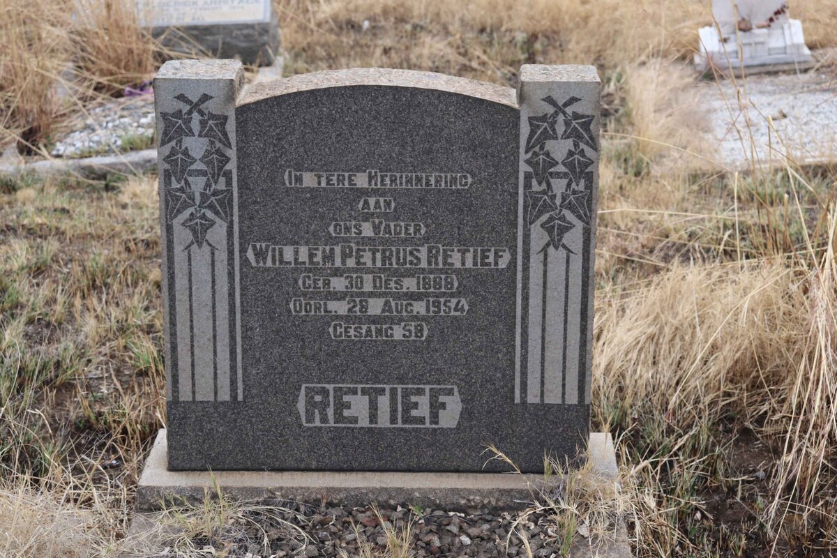 RETIEF Willem Petrus 1888-1954