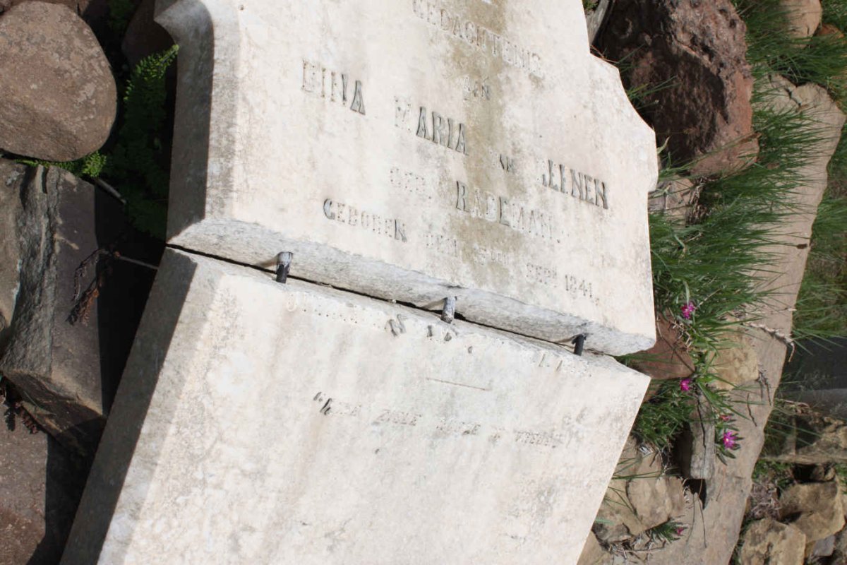 REENEN Dina Maria, van nee RADEMAN 1841-1879