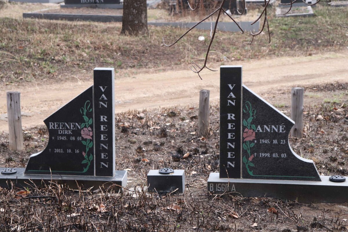 REENEN Reenen Dirk, van 1945-2011 & Anne 1945-1999