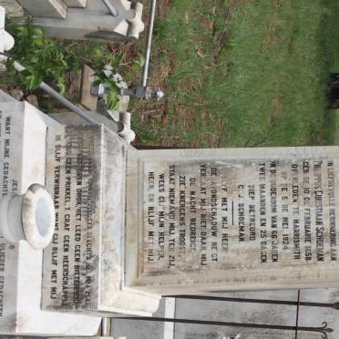 SCHOEMAN Philippus Christiaan 1858-1924