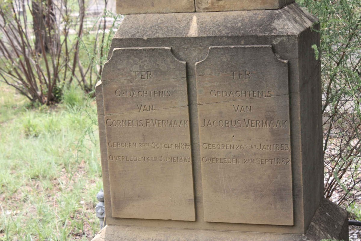 VERMAAK Cornelis P. 1819-1883 :: VERMAAK Jacobus 1853-1882