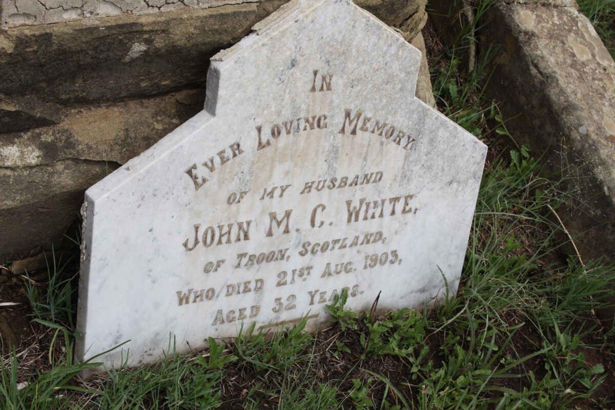WHITE John M.C. -1903