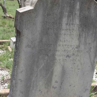 WATERSON Thomas 1843-1886 :: WATERSON Orry 1883-1885