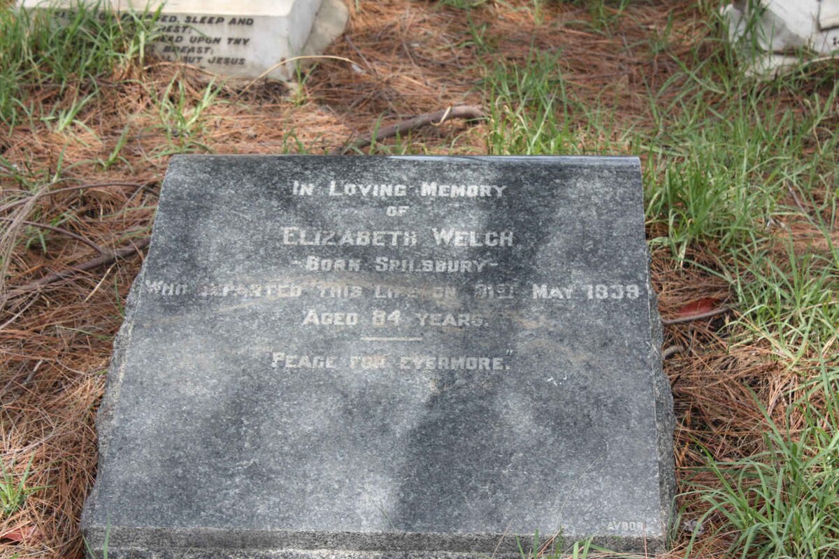 WELCH Elizabeth born SPILSBURY -1939