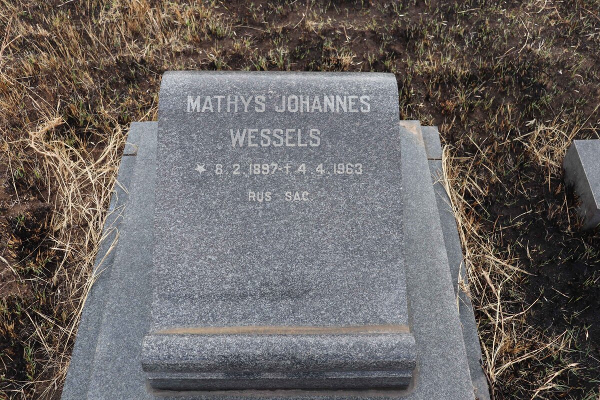 WESSELS Mathys Johannes 1897-1963