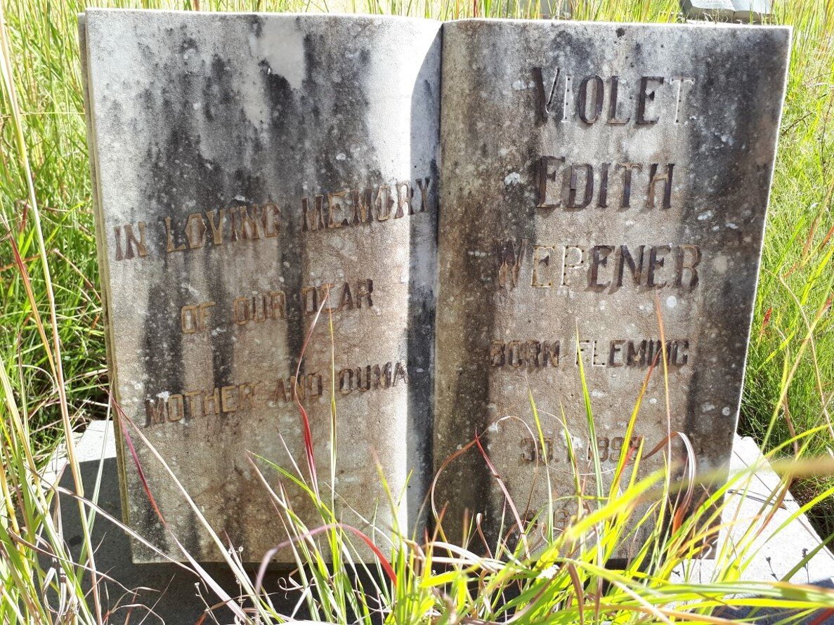 WEPENER Violet Edith nee FLEMING 1896-