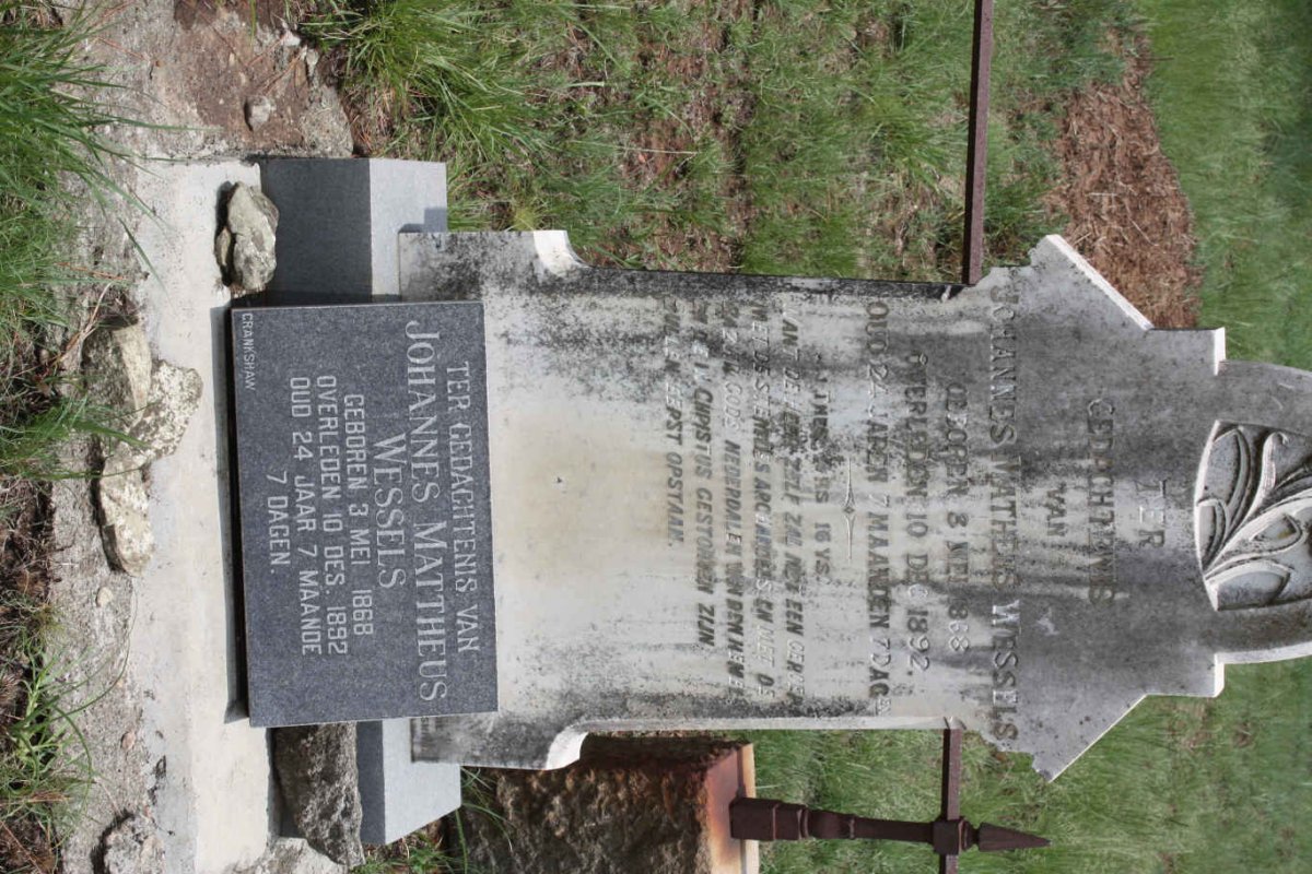 WESSELS Johannes Mattheus 1868-1892