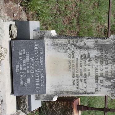 WESSELS Johannes Mattheus 1868-1892