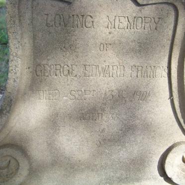FRANCIS George Edward -1901