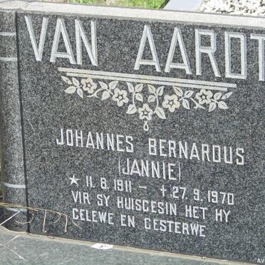AARDT Johannes Bernardus, van 1911-1970