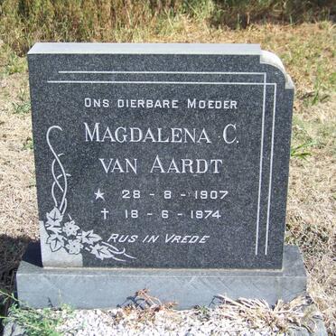 AARDT Magdalena C., van 1907-1974