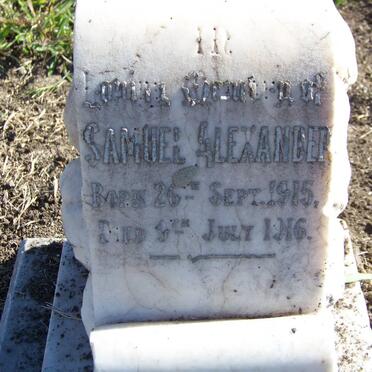 ALEXANDER Samuel 1915-1916