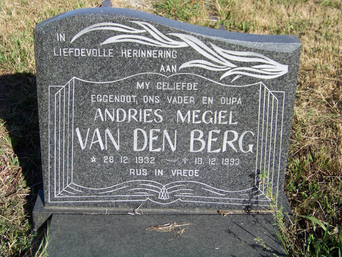 BERG Andries Megiel, van den 1932-1993