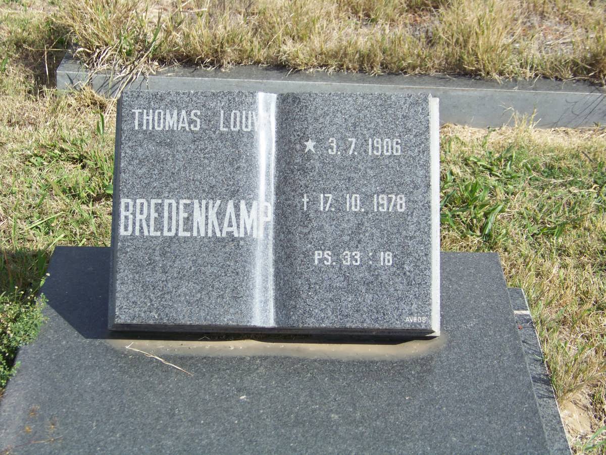 BREDENKAMP Thomas Louw 1906-1978