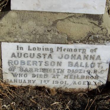 BALLOT Augusta Johanna Robertson -1901 _1