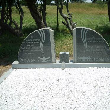 BOSMAN Marthinus Casparus 1893-1954 :: SMIT Anna Sophia voorheen BOSMAN nee MEYER 1908-1980