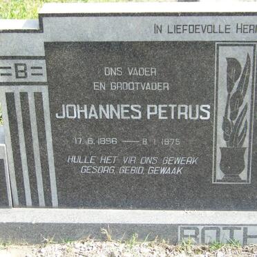 BOTHA Johannes Petrus 1896-1975 &amp; Maria Magdalena SWART 1890-1973 _1