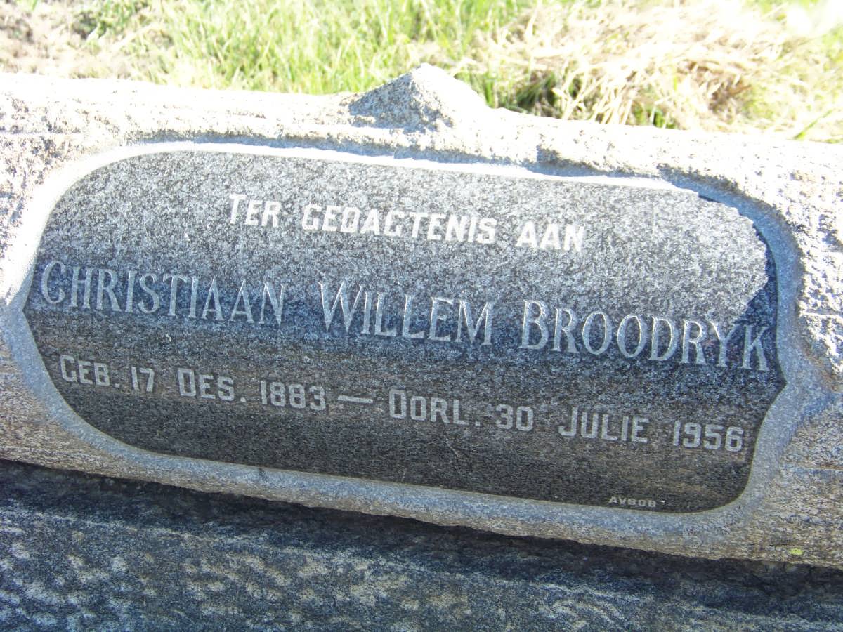 BROODRYK Christiaan Willem 1883-1956