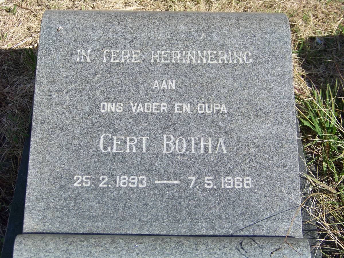 BOTHA Gert 1893-1968