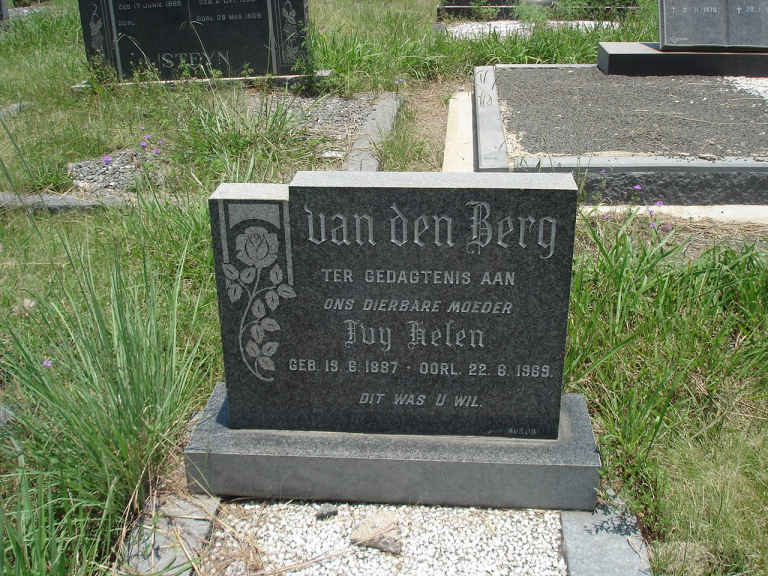 BERG Joy Helen, van den 1887-1969