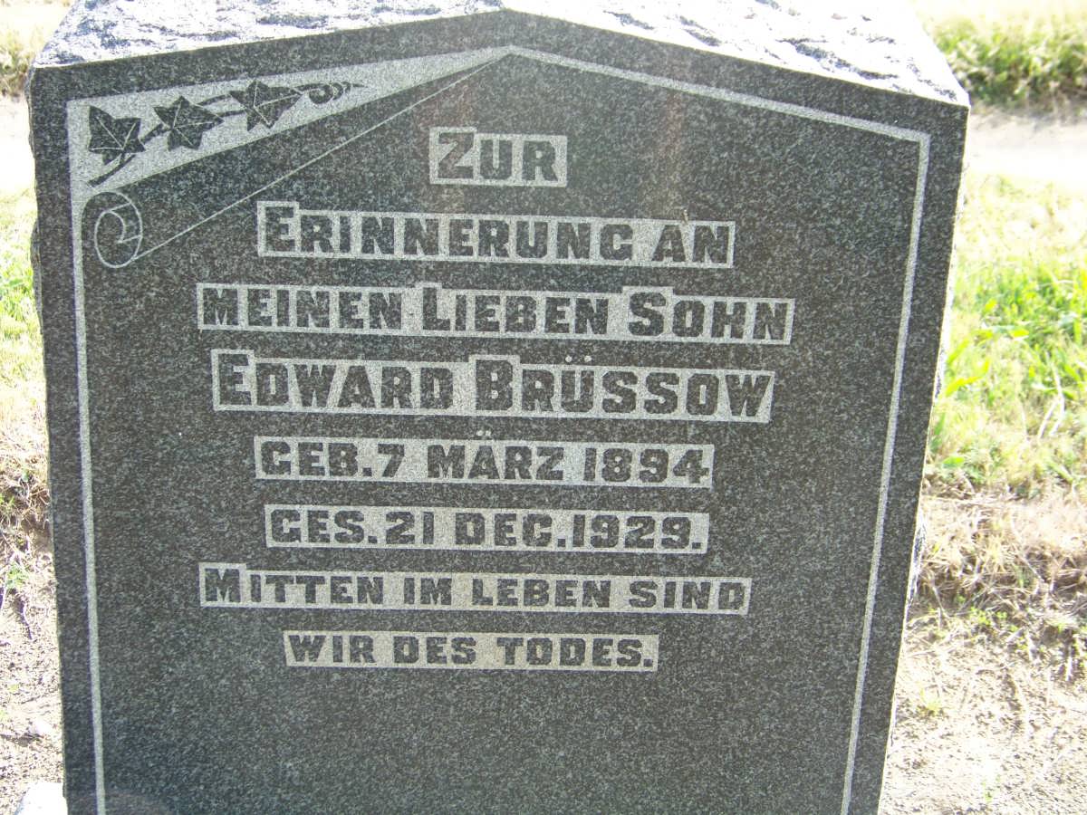 BRUSSOW Edward 1894-1929