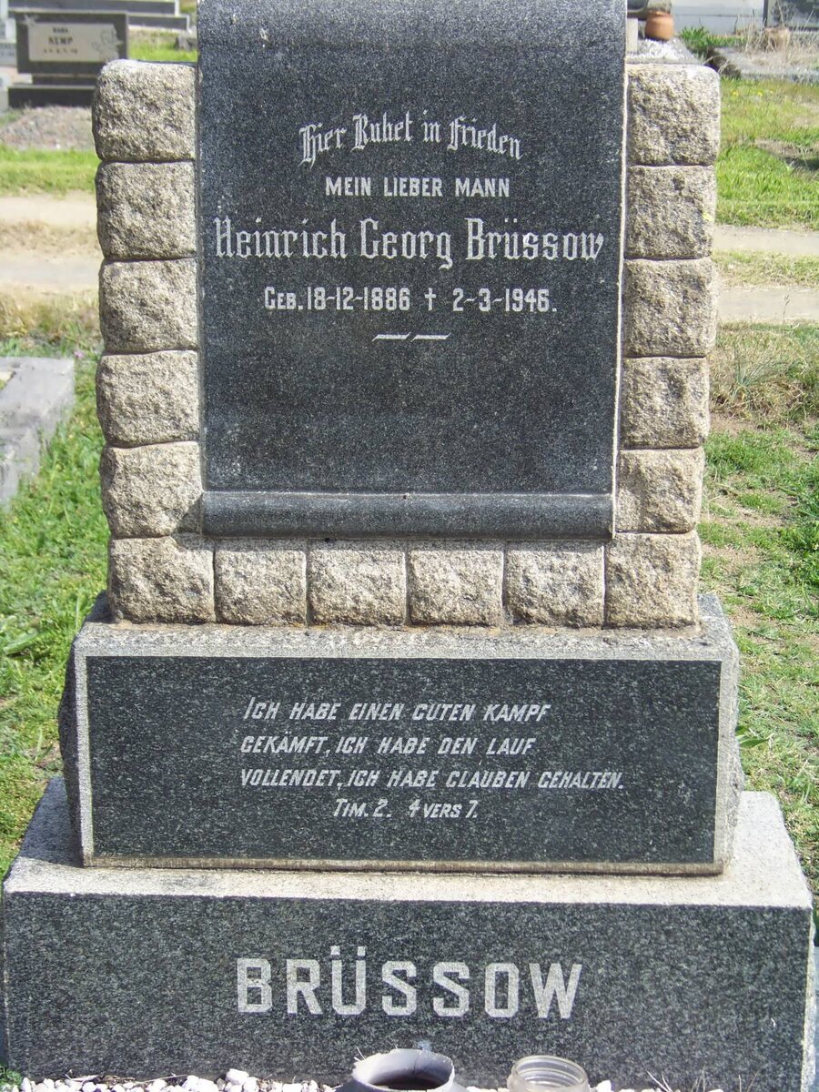 BRUSSOW Heinrich Georg 1886-1946