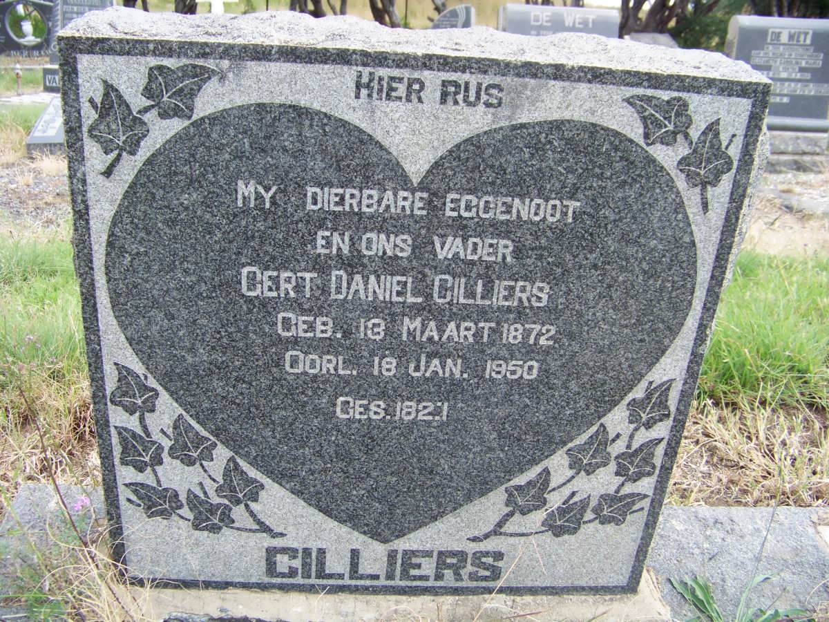 CILLIERS Gert Daniel 1872-1950