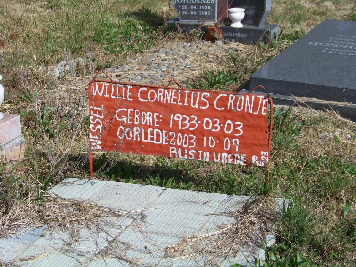 CRONJE Wessel Willie Cornelius 1933-2003