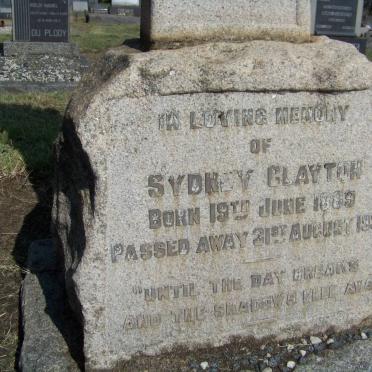 CLAYTON Sydney 1889-1934