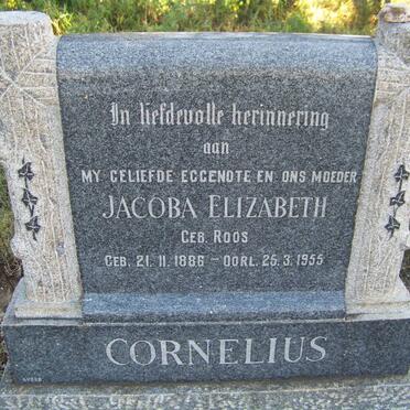 CORNELIUS Jacoba Elizabeth nee ROOS 1886-1955