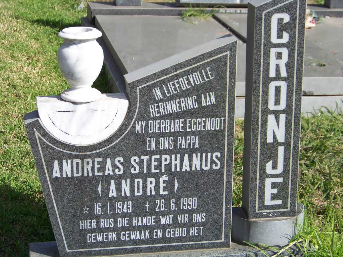 CRONJE Andreas Stephanus 1949-1990