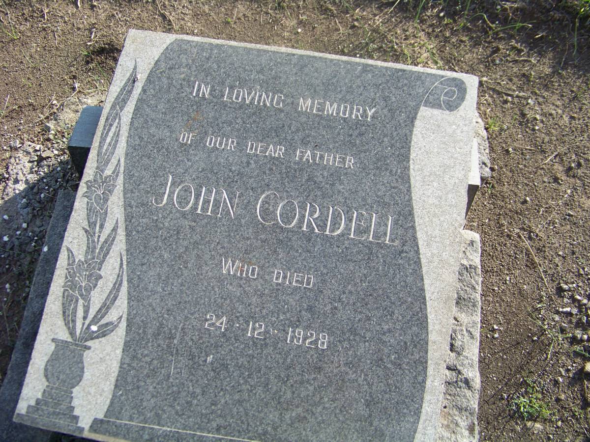 CORDELL John -1928