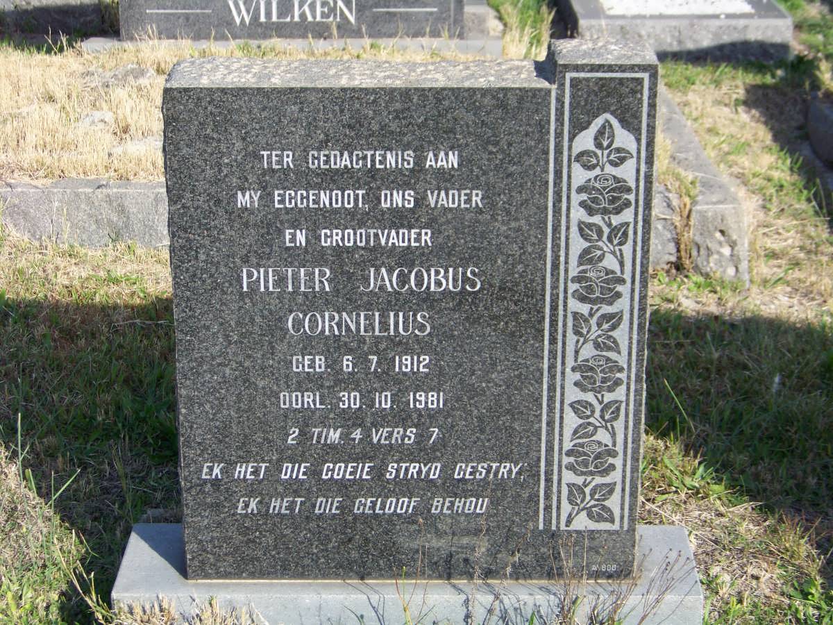 CORNELIUS Pieter Jacobus 1912-1981