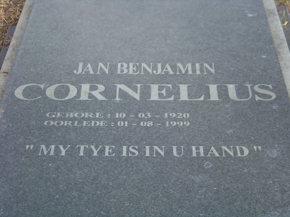 CORNELIUS Jan Benjamin 1920-1999