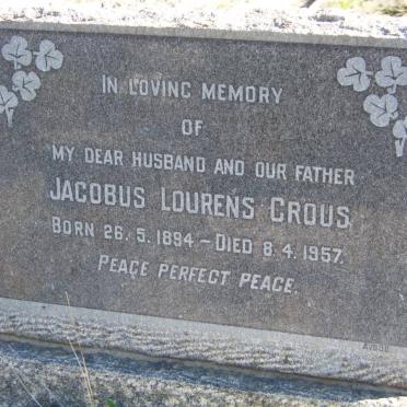 CROUS Jacobus Lourens 1894-1957