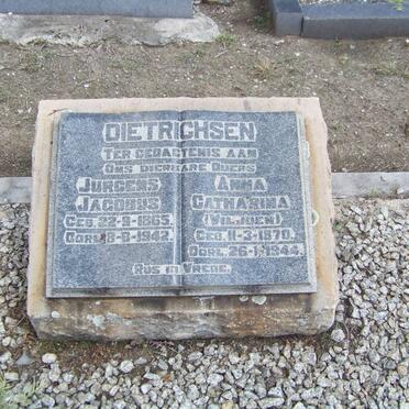 DIETRICHSEN Jurgens Jacobus 1865-1942 &amp; Anna Catharina VILJOEN 1870-1944