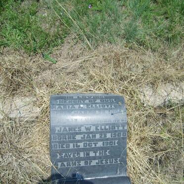 ELLIOTT Maria A. 1884-1901 :: ELLIOTT James W. 1900-1901