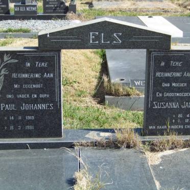 ELS Paul Johannes 1919-1981 &amp; Susanna Jacoba 1924-1985