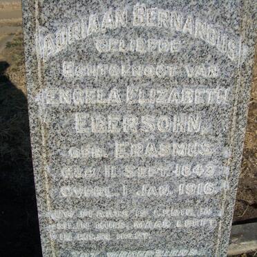 EBERSOHN Adriaan Bernardus 1842-1916