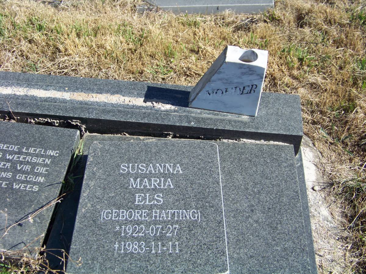 ELS Susanna Maria nee HATTING 1922-1983