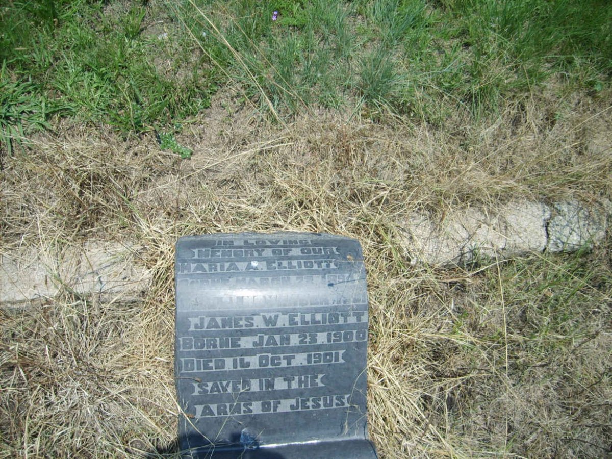 ELLIOTT Maria A. 1884-1901 :: ELLIOTT James W. 1900-1901