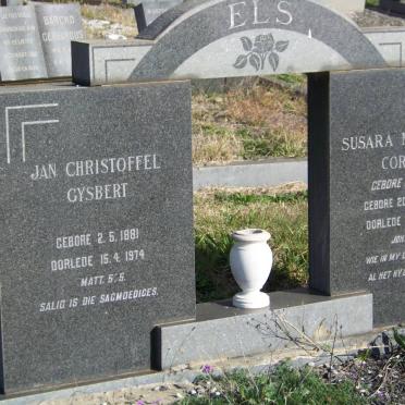 ELS Jan Christoffel Gysbert 1881-1974 &amp; Susara Magaretha Cornelia DE BRUYN 1892-1972