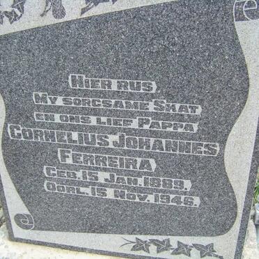 FERREIRA Cornelius Johannes 1889-1946