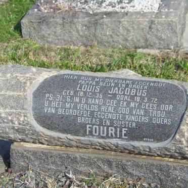 FOURIE Louis Jacobus 1935-1972