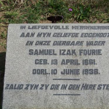 FOURIE Samuel Izak 1861-1936