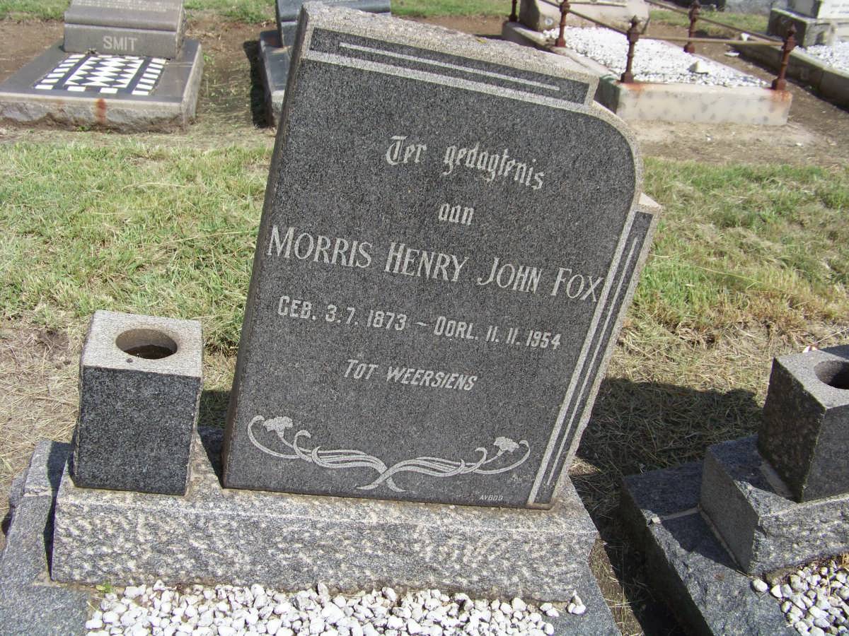 FOX Morris Henry John 1873-1954