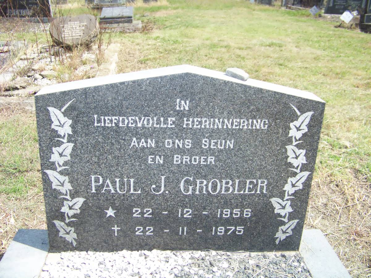 GROBLER Paul J. 1956-1975
