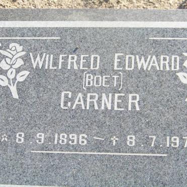 GARNER Wilfred Edward 1896-1978